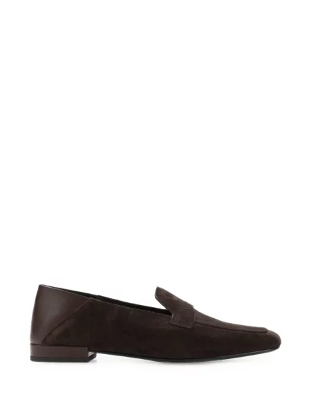 Pantofi loafer Giorgio Armani din piele maro
