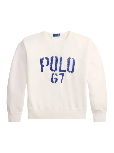 Bluza polarowa Ralph Lauren polarowa retro biała