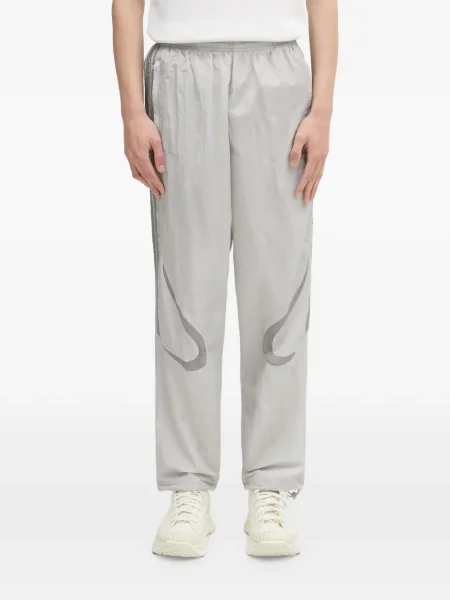 Spodnie cargo Adidas z kapturem z autografem do biegania białe