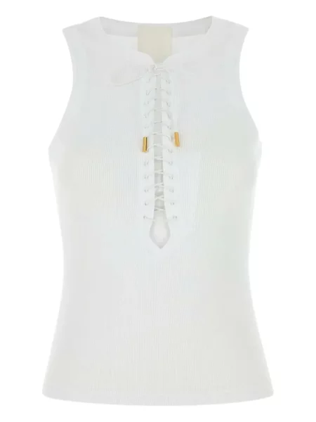 Top Givenchy din dantelă alb