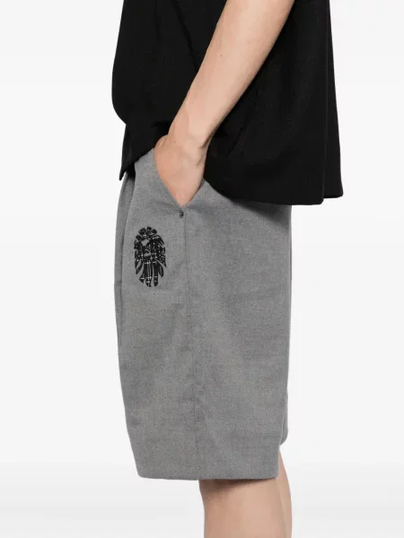 Pantaloni scurți Bape Black *a Bathing Ape® cu broderie negru