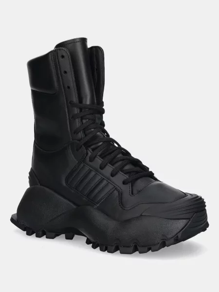 Adidas Originals ghete de piele Chavarria Forum Boot Mid negru