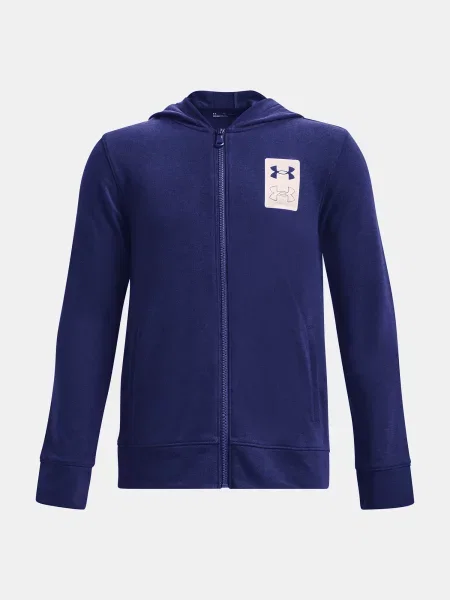 Суичър с качулка Under Armour синьо