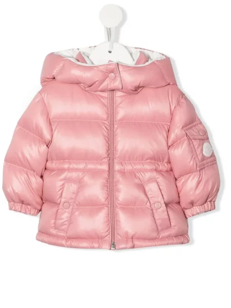 Kurtka dziecięca Moncler Enfant różowa