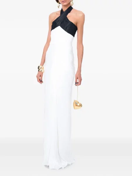 Rochie maxi Ana Radu cu volane alb