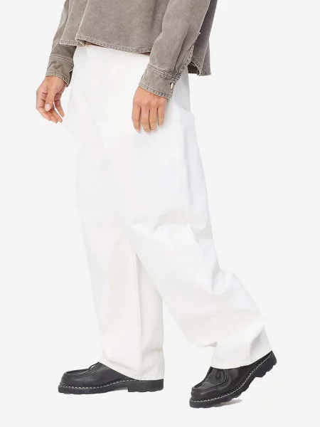 Джинси Carhartt WIP W Brandon Pant WHITE середня посадка білі