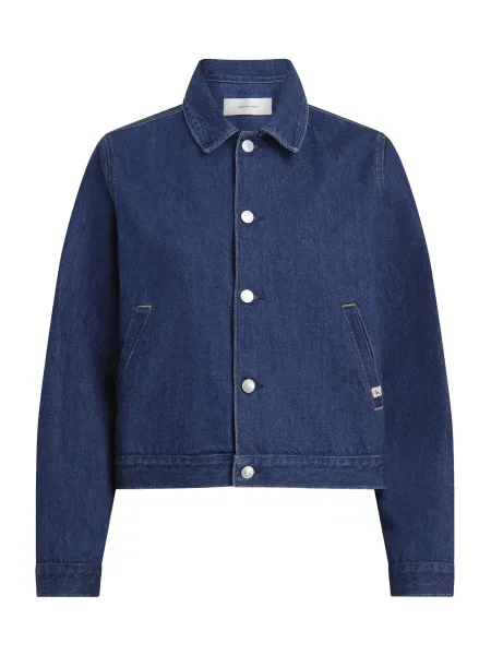 Jakna iz jeansa Calvin Klein Jeans mornarsko modra