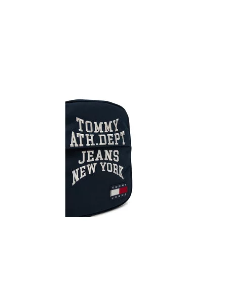Tommy Jeans Torbica za okrog pasu Tjm Multi Graphic Reporter Mornarsko modra
