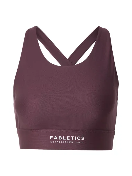 Fabletics Sutien sport NO-BOUNCE burgundy roșu