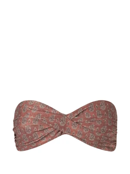 Top Johanna Ortiz cu imagine cu model paisley maro