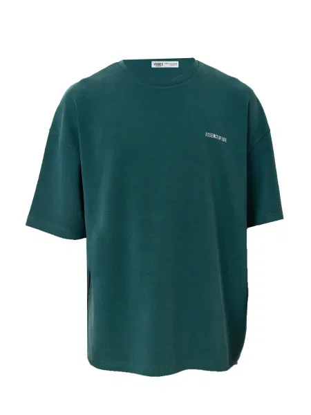 VAMOS CLO Tricou Japanese Iris închis verde