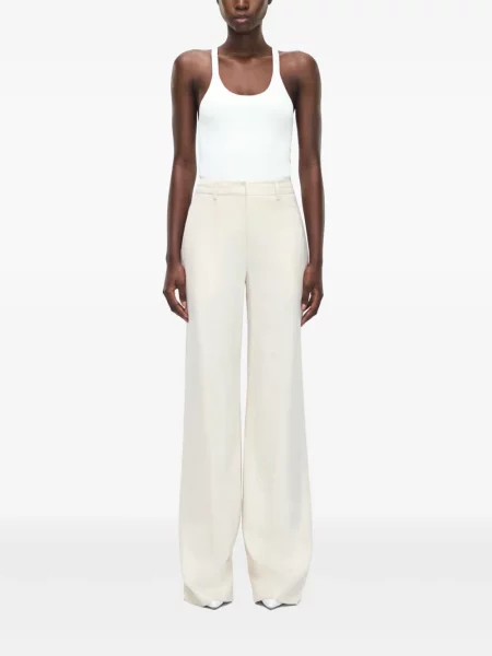 Pantaloni Adam Lippes alb