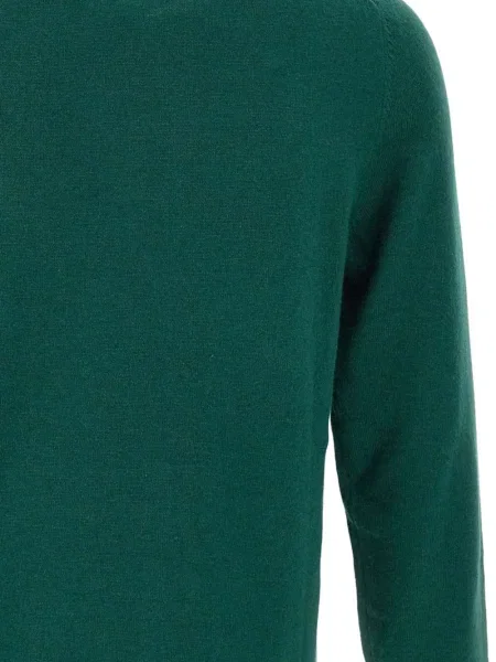 Pulover Mc2 Saint Barth cu decolteu rotund verde