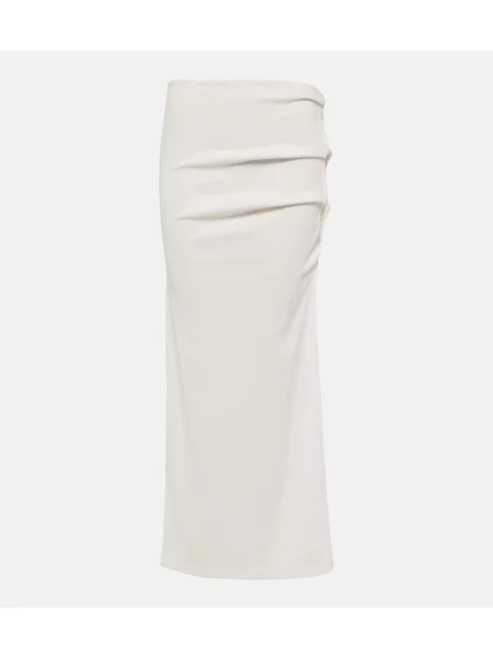 Maksi spódnica maxi Christopher Esber z dżerseju biała