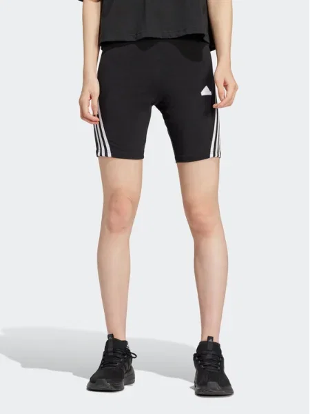 Къс панталон adidas 0 с апликация висока талия черно
