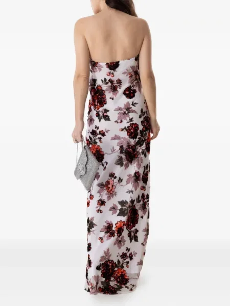 Rochie Rodarte cu model floral cu imagine alb
