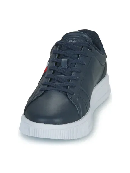 Bőr félcipo Tommy Hilfiger kék