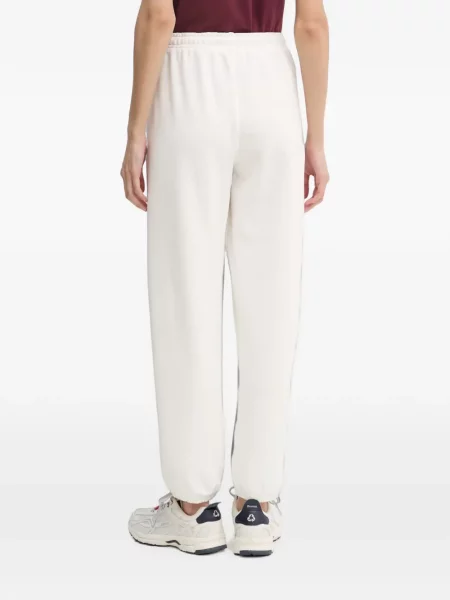 Pantaloni Gant alergare cu autograf alb