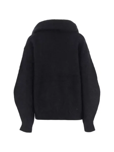 Pulover The Garment drapat de mohair negru