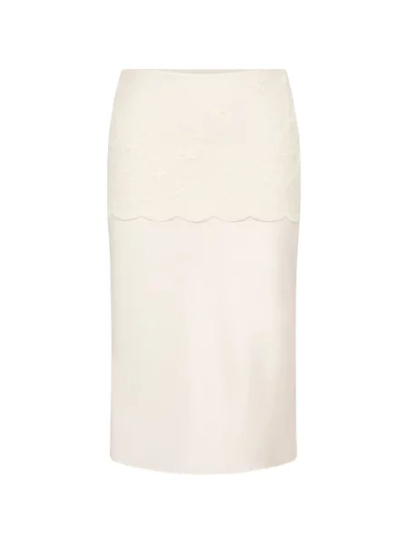 Fustă midi Posse din dantelă