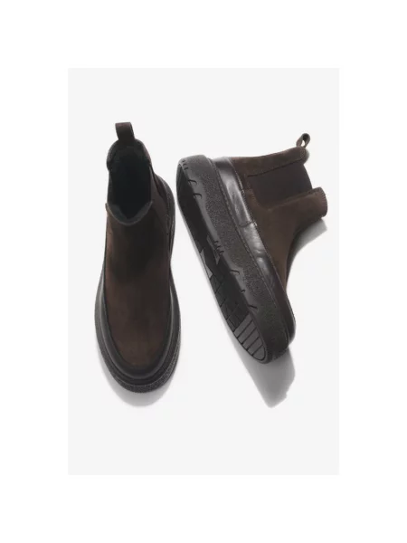 Sneakersy Estro skórzane brązowe