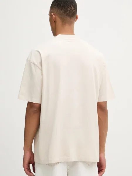 AllSaints t-shirt XANDER beżowa