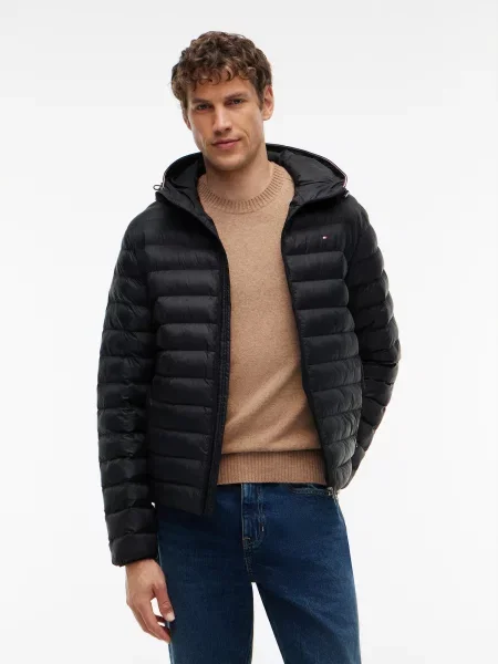 TOMMY HILFIGER Prechodná bunda čierna