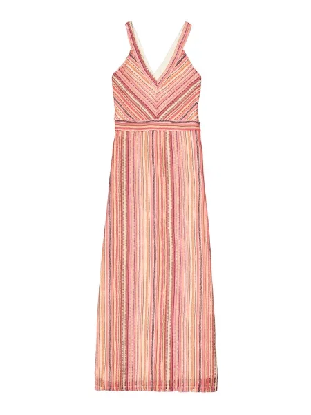 GARCIA Rochie tricotat nisipiu / portocaliu închis roz