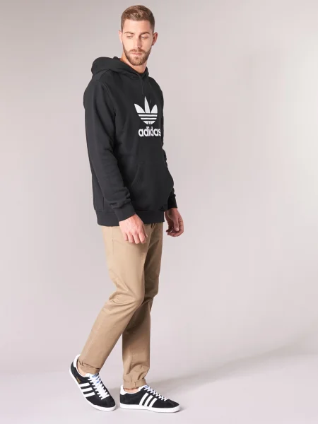 Hanorac cu glugă Adidas negru