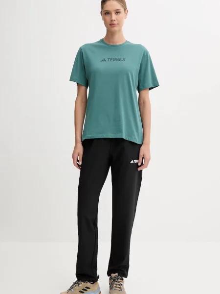 Штани outdoor adidas TERREX Liteflex прямі середня посадка чорний
