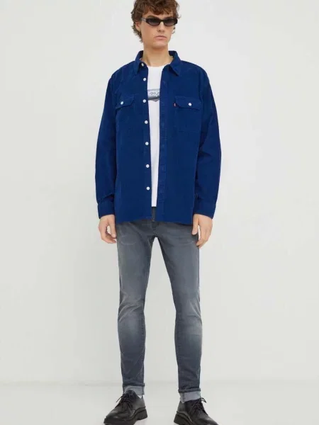 Levi's kratka majica GRAPHIC CREWNECK bela