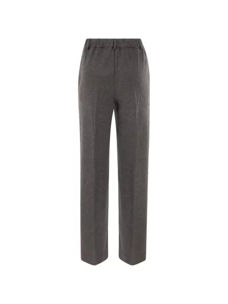 Pantaloni Weekend Max Mara din jerseu gri