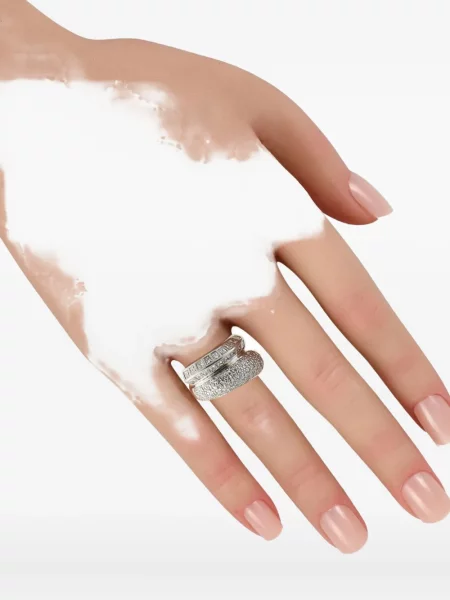 Aur alb diamant inel Lb Exclusive alb