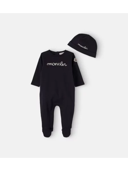 Gyerek sapka Moncler Enfant kék