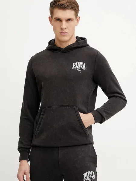 Pulover Puma s kapuco črna