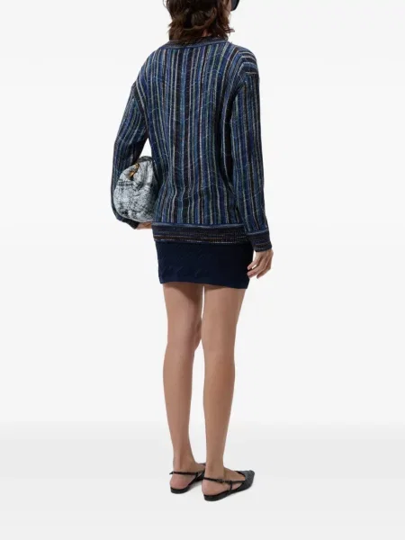 Fusta mini Missoni de lână albastru