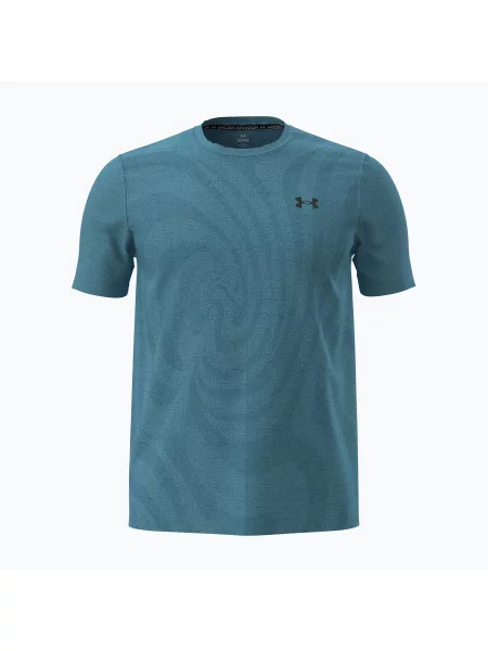 Tricou de antrenament pentru bărbați Under Armour Vanish Seamless Novelty blue haze/black negru