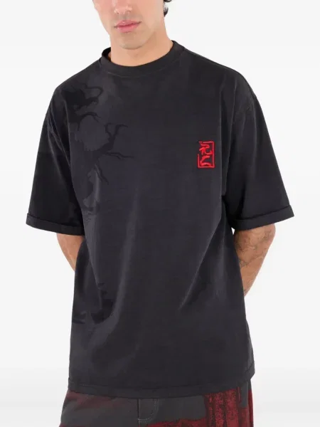 Tricou Roberto Cavalli cu imagine negru