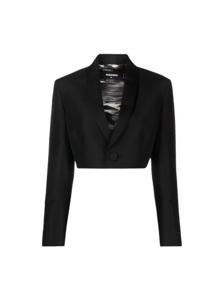 Marynarka Dsquared2 wełniana czarna