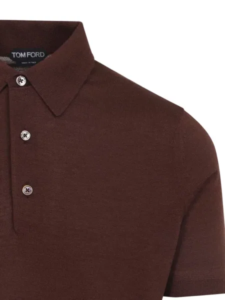 Polo Tom Ford din cașmir maro