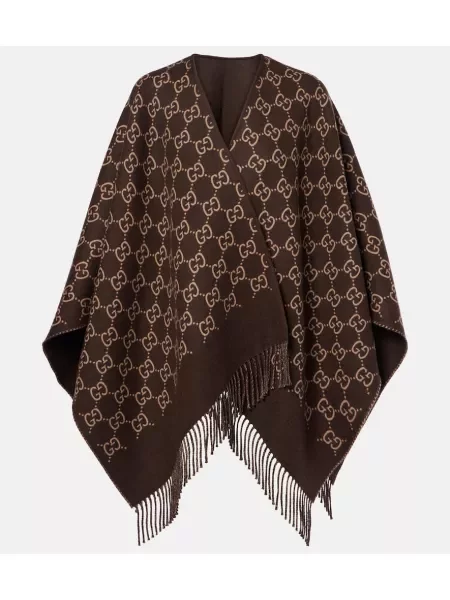 Vunena marama Gucci smeđa