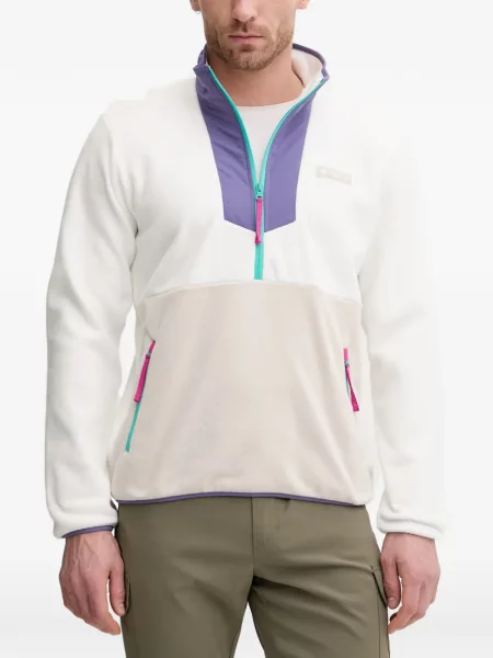 Pulover Columbia din fleece alb