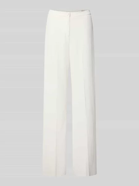 Spodnie materiałowe z kantem Rinascimento białe