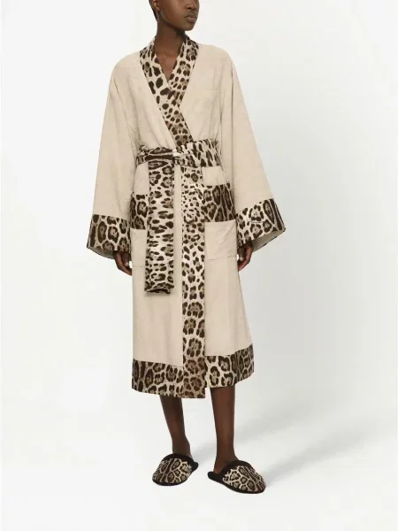 Leopardí župan Dolce & Gabbana s potiskem