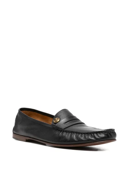 Pantofi loafer Versace din piele negru