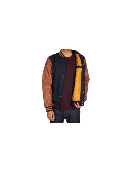 IrieDaily Varsity Jacket Marine Mężczyźni Kurtki IrieDaily Size: L niebieski