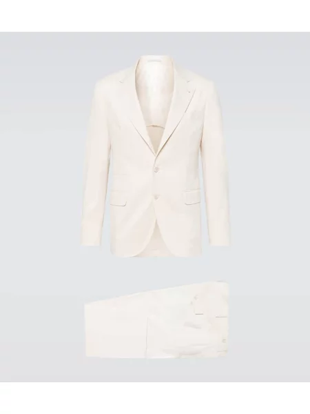 Costum Brunello Cucinelli din cașmir de costum bej