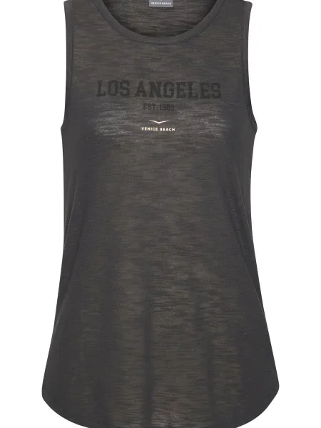 VENICE BEACH Top bež / antracit črna
