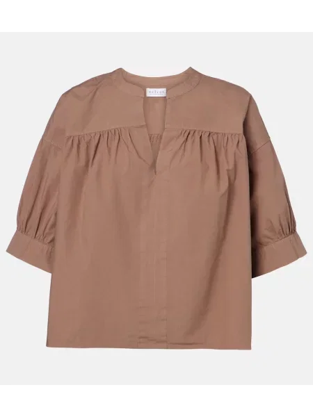 Top Velvet de catifea maro
