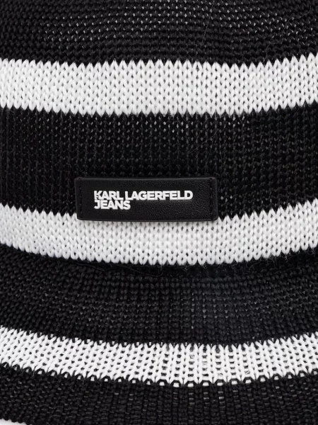 KARL LAGERFELD JEANS Klobúk / biela čierna